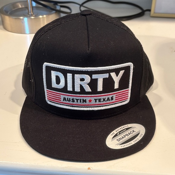 The Classic Other - DIRTY Black Mesh SnapBack Cap dirty bills NWT never worn
